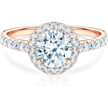 SAVICKI Годежен пръстен This is Love: розово злато, лабораторен диамант с кръгла шлифовка