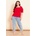 Wednesday Girls Women's Wednesd Puff Sleeve Top - Red