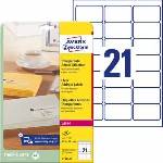 Avery Zweckform Transparent Inkjet Labels 63.5x38.1mm 25 Sheets (L7560-25)