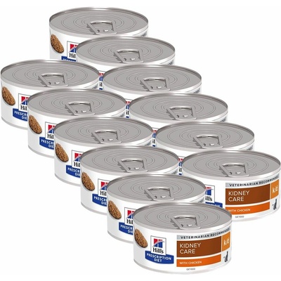Hill's Prescription Diet k/d Starostlivosť o obličky konzerva pre mačky 12 x 156 g