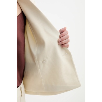 Gestuz Сако Gestuz в бежово с двуредно закопчаване с изчистен дизайн 10910169 (10910169)