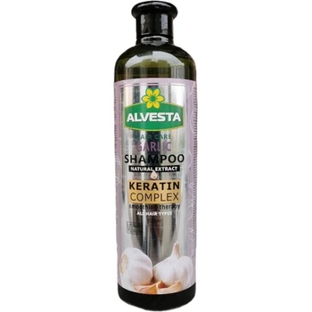 ALVESTA шампоан за коса, Keratin complex, Чесън, Против косопад за бърз растеж, 700мл