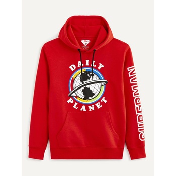 Celio Червен мъжки суитшърт с щампа Celio Lvemansw Celio | Cherven | МЪЖЕ | S