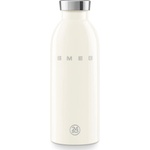 Smeg Термо бутилка SMEG Clima 50's Style WBF01CR, 500 мл, Херметично затваряне, Двустенна, Неръждаема стомана 18/8, Крем (WBF01CR)