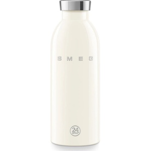 Smeg Термо бутилка SMEG Clima 50's Style WBF01CR, 500 мл, Херметично затваряне, Двустенна, Неръждаема стомана 18/8, Крем (WBF01CR)