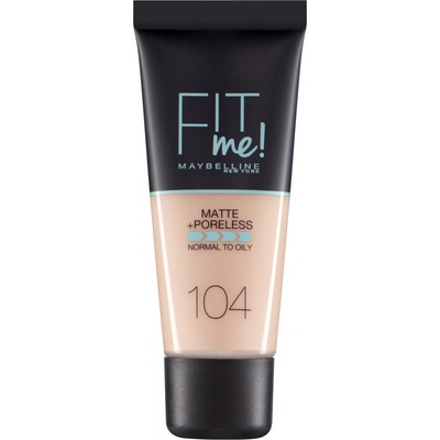 Maybelline New York Fit Me! zmatňujúci make-up na tvár soft ivory 104 30 ml