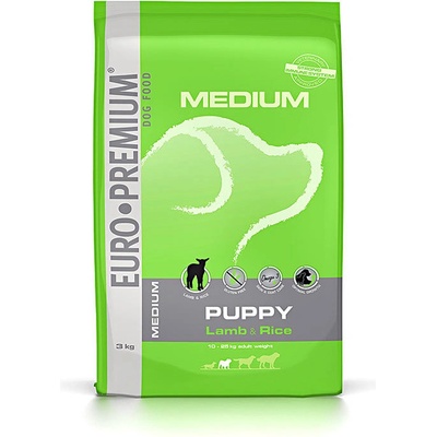 Euro-Premium Puppy Medium Lamb & Rice 12 kg