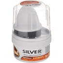 Silver samoleštiaci krém na obuv s aplikátorom hnedý 50ml