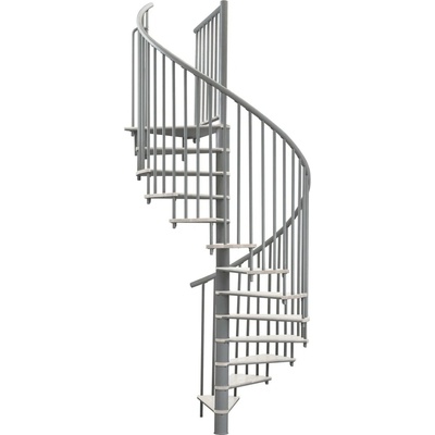 Minka STAIRS Kombinované točité schodiště Switch bílá/šedá pr. 160 cm
