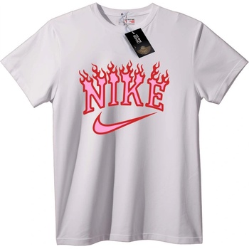 NOONEBRAND Тениска Nike с пламък - XL, Black