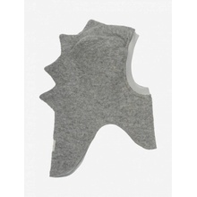 HUTTEliHUT detská vlnená kukla DINO medium grey melange