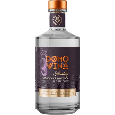 Domovina Odrodová Slivovica Stanley 52% 0,7 l (holá láhev)
