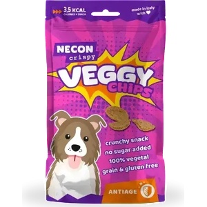 NECON Crispy Veggy Chips, ANTIAGE - Зеленчуков чипс за кучета с антиоксиданти
