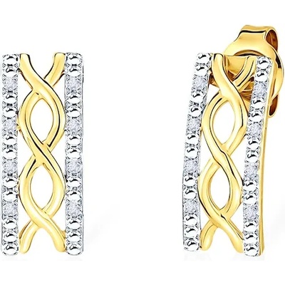 SAVICKI обеци: злато. диаманти