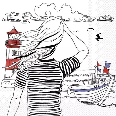 IHR Ideal Home Range Ubrousek 33x33cm Pohled na maják – Zboží Dáma