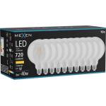 Mexen Vintis 10x LED нажежаема лампа E27, G125, 6W, Топла - 2700K, 720 lm, прозрачна (L158-E27-0627-00x10)