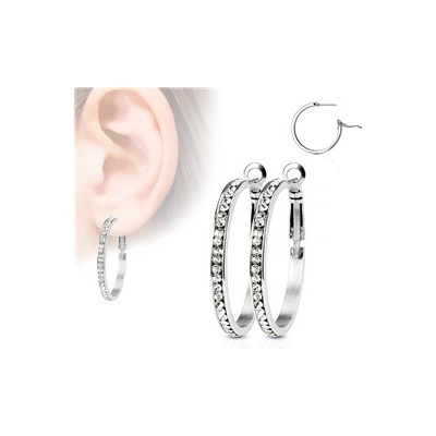 Piercingate náušnice NAU00958 čirá