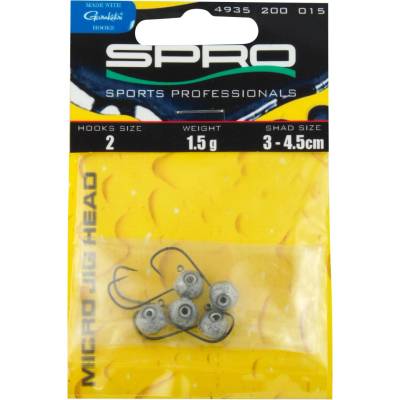 Gamakatsu-Spro Micro Jighead Jig 29 vel.2 3g 5 ks