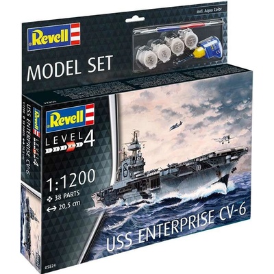 Revell ModelSet 65824 USS Enterprise 1:1200