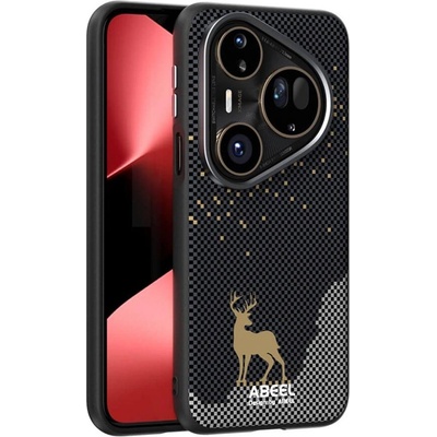 GKK Magsafe Кожен Калъф за Huawei Pura 80 Ultra, Abeel Ultra-Slim Case, Черен (5966011651021)