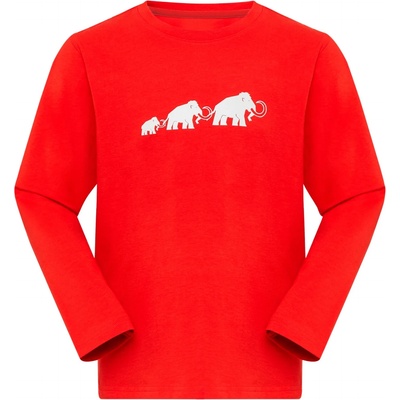 Mammut Детска блуза с дълъг ръкав Mammut Kid's Mammut Core Longsleeve Logo Longsleeve - Mammut Red - размер 140 (EU) (704-5544-0214)