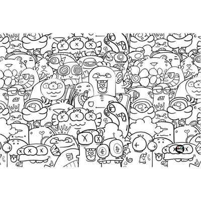 Podložka na stůl PP 60 x 40 cm monsters