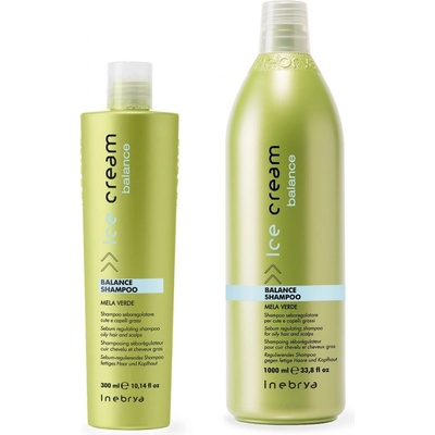Inebrya Ice Cream Balance šampón na reguláciu kožného mazu Sebum Regulating Shampoo for Oily Hair and Scalps 300 ml