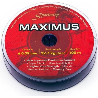 Sportcarp Odhozová šnúra Maximus 100m 50lb