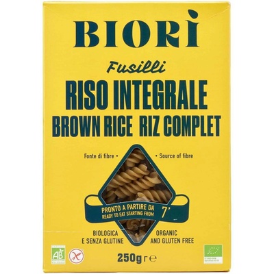 Biori bezlepkové cestoviny Fusilli celozrnné 250 g