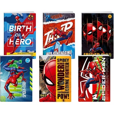 JUNIOR ST Zošit A4 linajkový Spider Man s UV lakom
