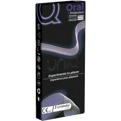 Uniq orálníbez latexu 3 ks