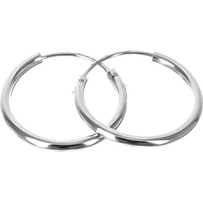Argento Stříbrné náušnice kruhy - 20 mm průměr 65558