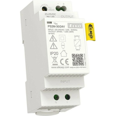 Spínaný stabilizovaný napájecí zdroj PS2M-30/24V ELKO EP 8595188180504