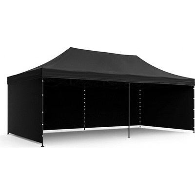 Aga Party nožnicový stánok 3 x 6 m čierny