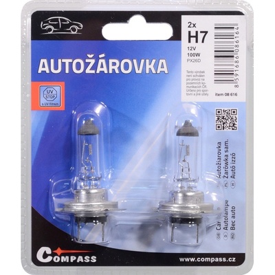 Compass 12V H7 100W PX26d 2ks