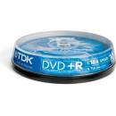 Médiá na napaľovanie TDK DVD+R 4,7GB 16x, 10ks