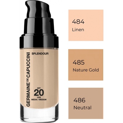 Germaine de Capuccini Splendour Make-Up SPF20 Rozjasňující make-up pro normální a suchou pleť 485 Nature Gold 30 ml