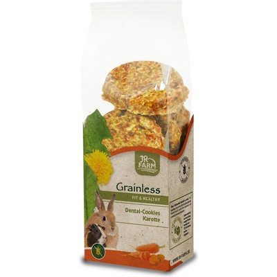 Grainless dentálne mrkvové sušienky pre hlodavce 150 g JR Farm