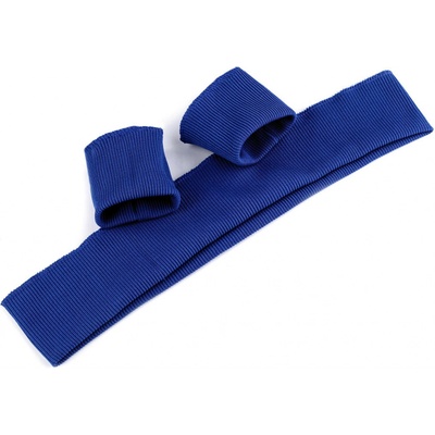 Prima-obchod Elastické náplety šíře 7 cm sada (2x rukáv, 1x pás), barva 43 (004) modrá královská