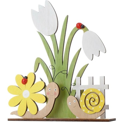 Prvosienka slimáky 22,5x5x26,5cm 229585 - Dekorácia