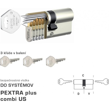 MP-KOVANIA DK - PEXTRA plus combi US NIM - nikel matný