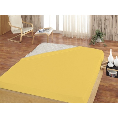 Matějovský Prestieradlo vanilkovo žltá Jersey 160x200