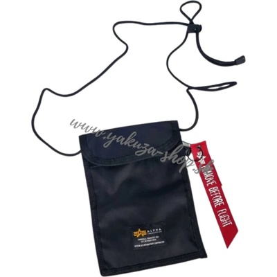 Alpha Industries taška Crew Pouch Bag black čierna