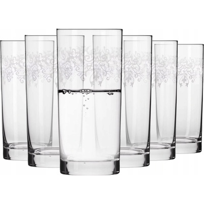Krosno Vysoké sklenice na nápoje Krista Deco 6 x 350 ml