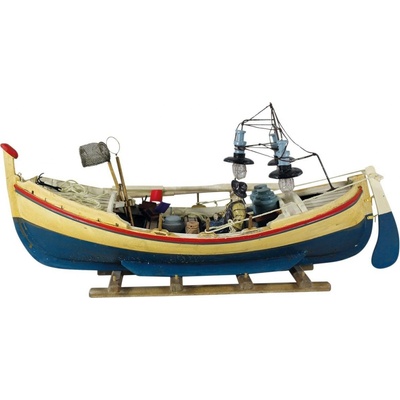 SEA Club Rybářský člun, dřevo, některé detaily, D: 47cm, V: 22cm 5120