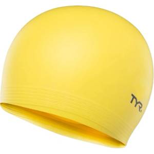 Tyr latex swim cap жълт