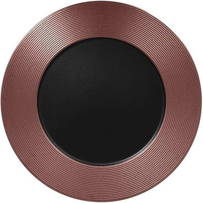 RAK Porcelain Metalfusion talíř mělký zdobený 33 cm černobronzový RAK-MFEVFP33BB