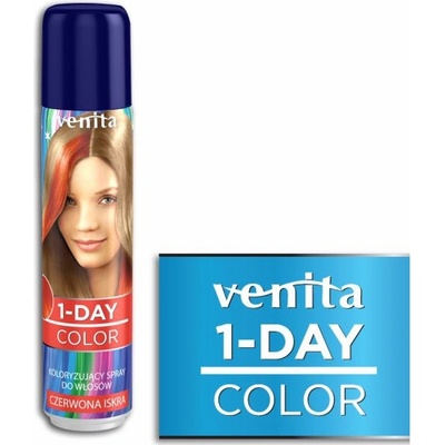 Venita 1-Day Color jednodenní barvicí sprej na vlasy červená jiskra 50 ml