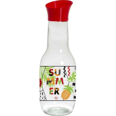 TORO Skleněná karafa s víčkem 1l summer