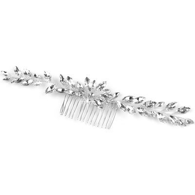 Hřeben do vlasů s broušenými kameny hand made svatební crystal 1 ks